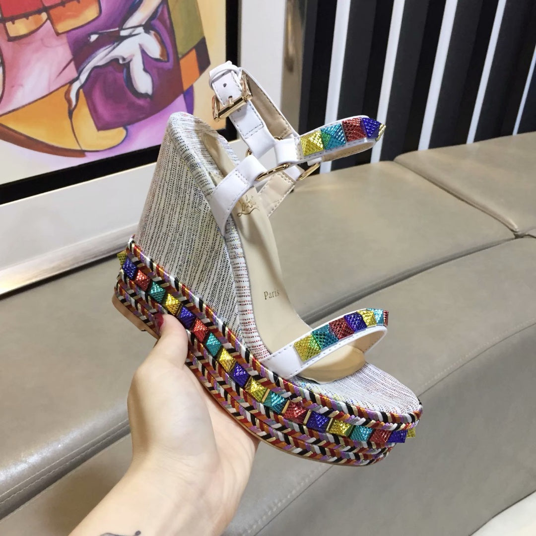 Z2ZA54 Popular leather High heels 12cm heel