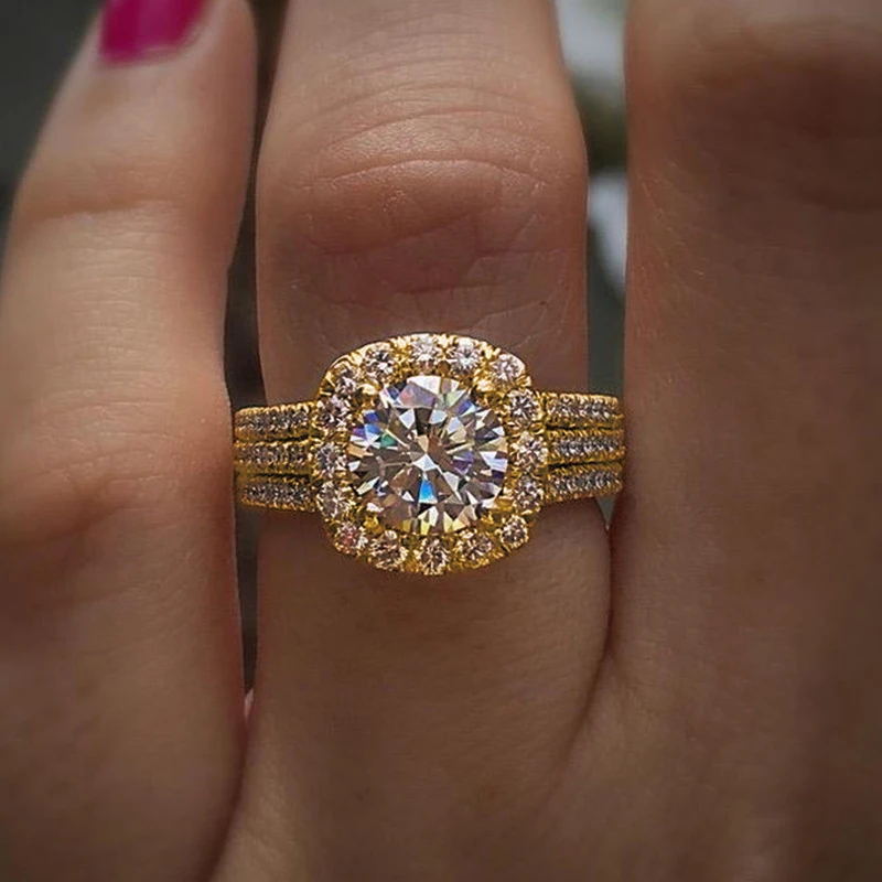 P5QA3J  Popular Moissanite Jewelry Wedding Diamond Ring