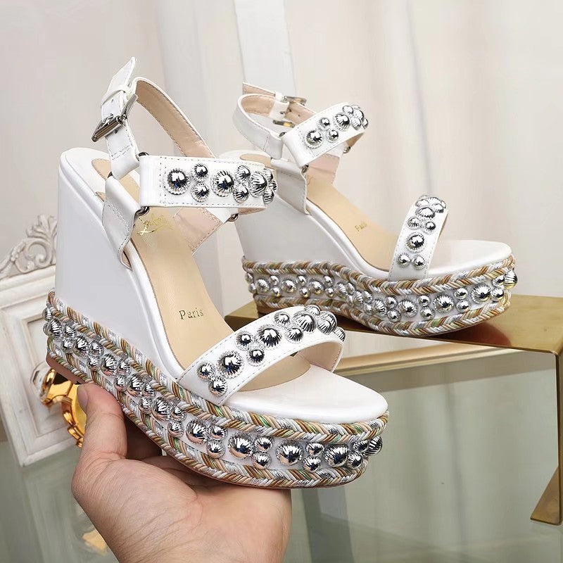 Z2ZA48 Popular leather High heels 12cm heel