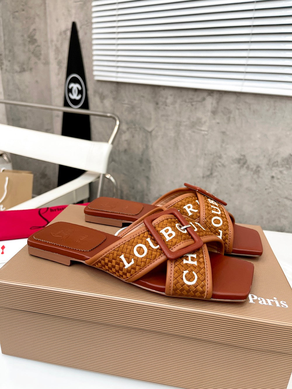Z2ZA43 Popular leather Slippers