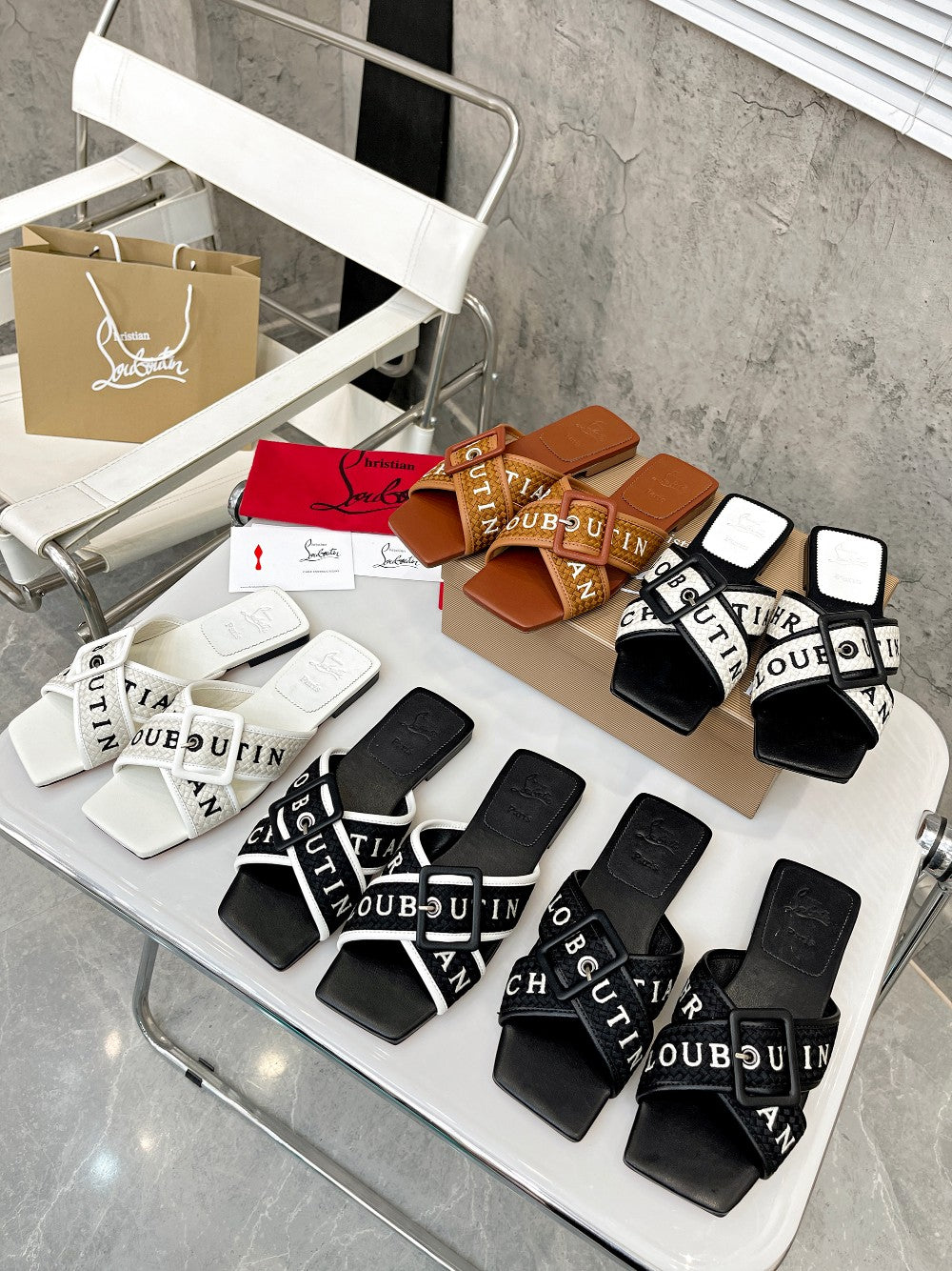 Z2ZA43 Popular leather Slippers