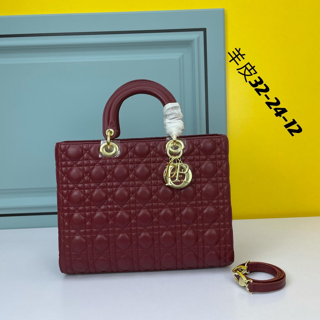 B1X43D54 Popular   leather bag  (32CM)