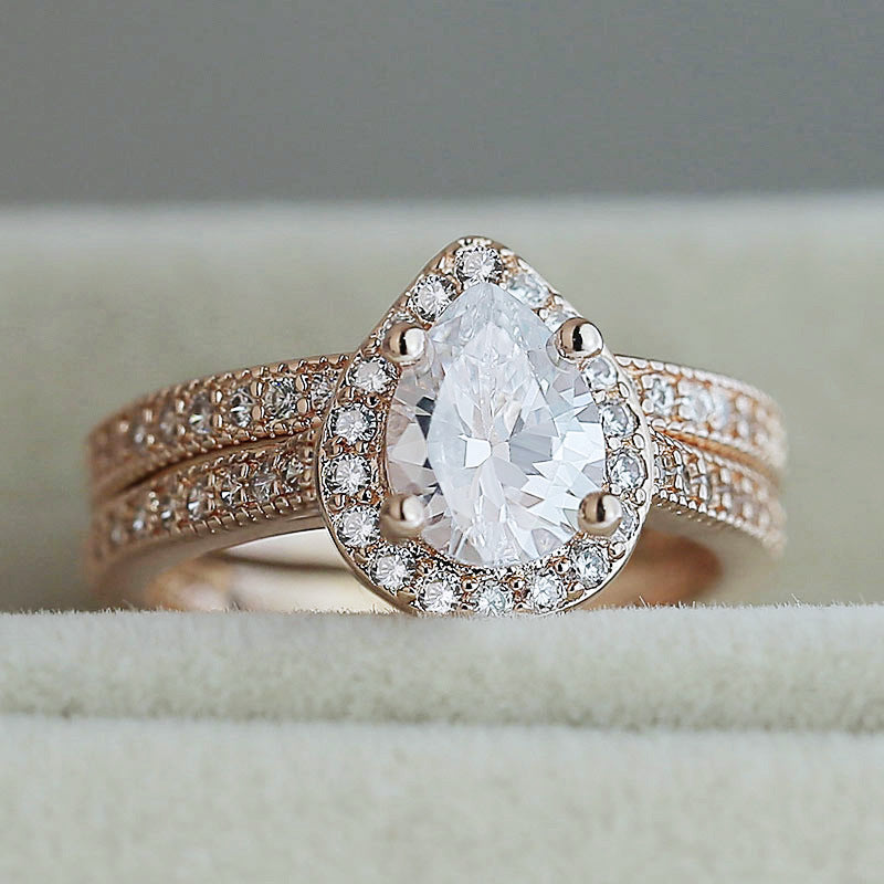 P5QA37J  Popular Moissanite Jewelry Wedding Diamond Ring