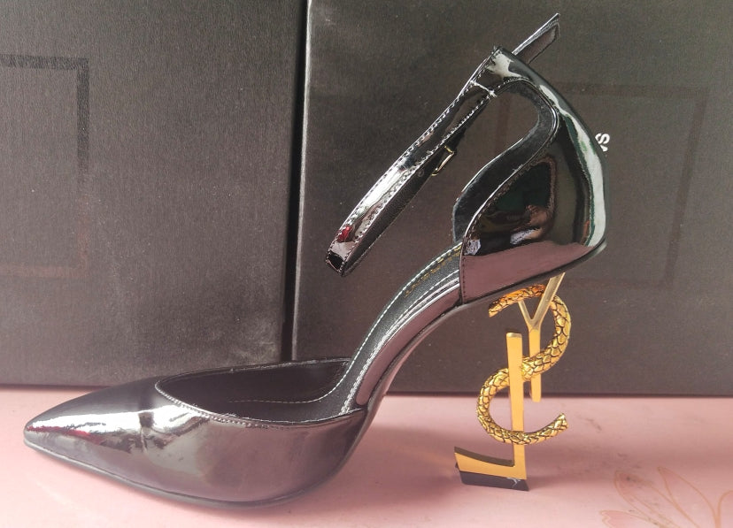 Z2XSL158 Popular leather high heels（patent leather）