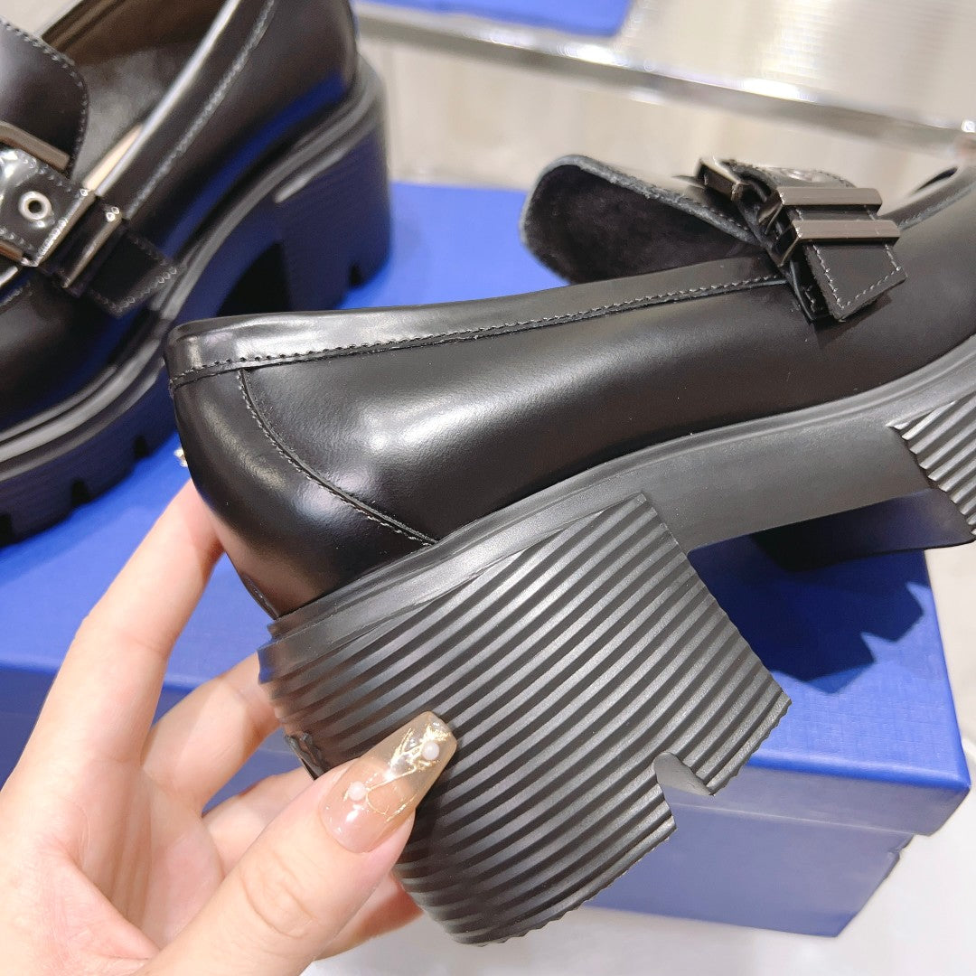 Z2P36A25 Popular high-quality leather Shoes（heel-height 6cm）