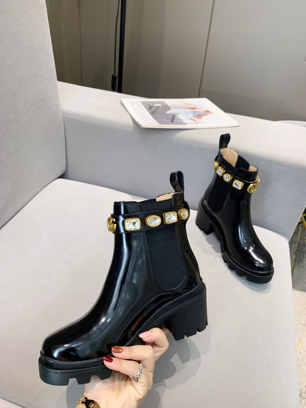 Z2XB194 Popular leather boot (top layer leather lining)