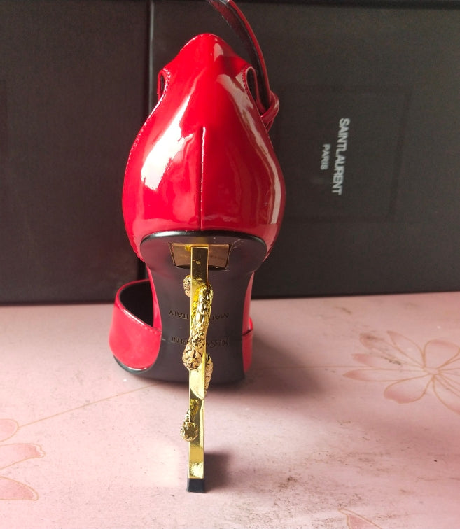 Z2XSL158 Popular leather high heels（patent leather）