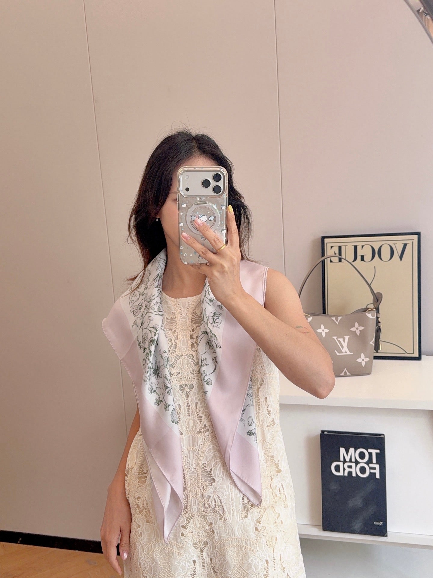 W1N36D20 Popular Silk Scarve