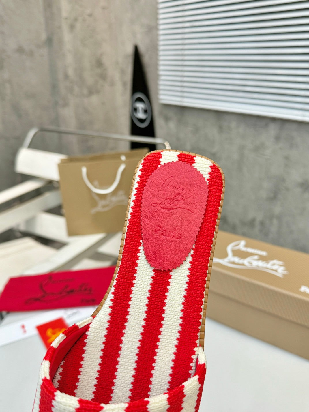 Z2XA10 Popular leather + knitted sandals