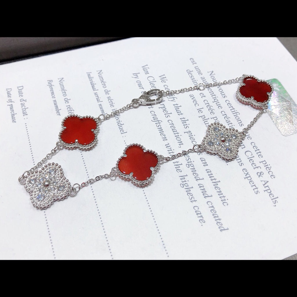 X5X53VA179K  Popular bracelets 5 flowers normal size1.5cm flower