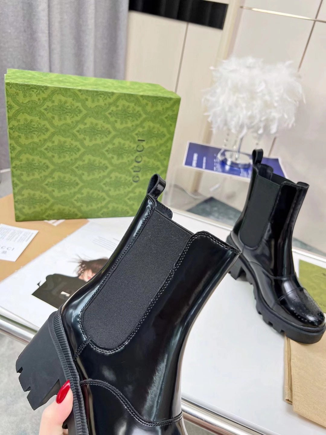 Z2XB198 Popular leather boot (top layer leather lining)