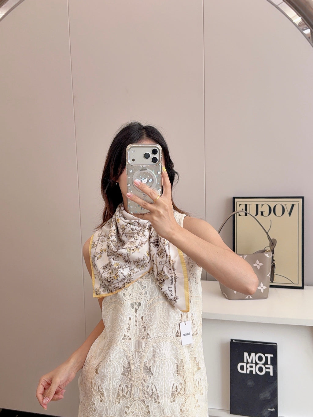 W1N36D19 Popular Silk Scarve