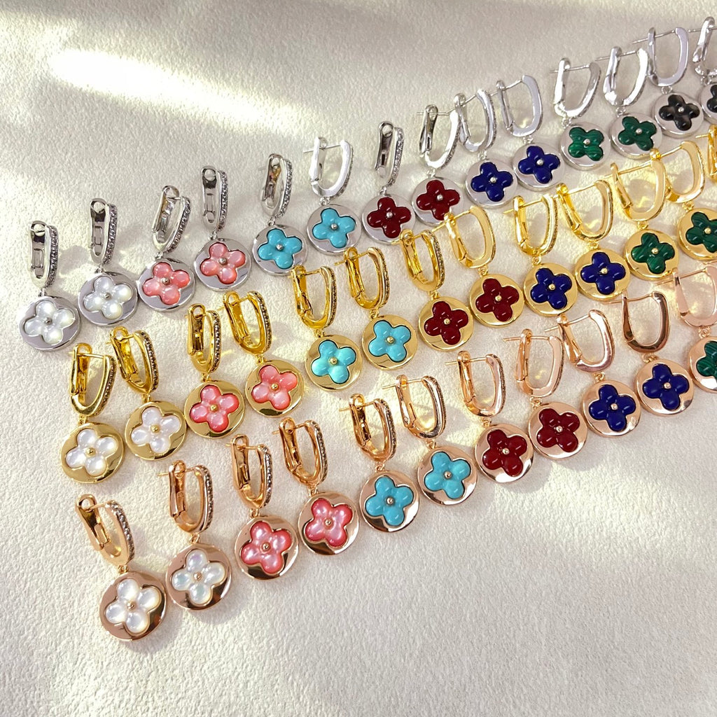 X5N86E1K Popular  Earrings, Bracelets(6 flower bracelets)