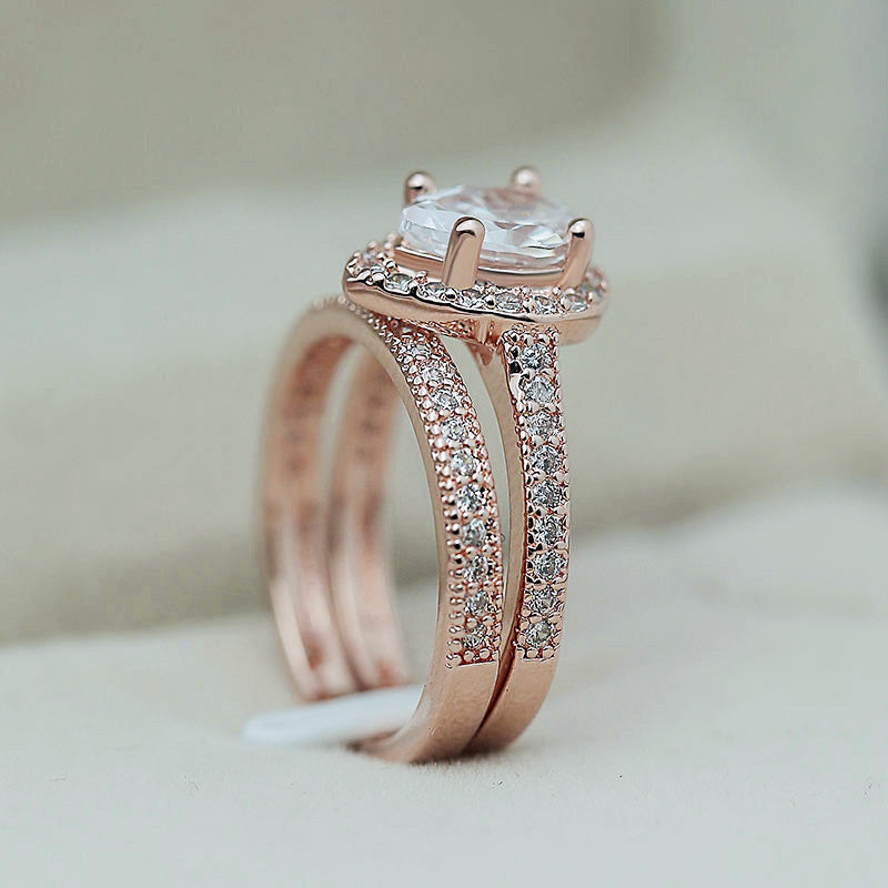 P5QA37J  Popular Moissanite Jewelry Wedding Diamond Ring